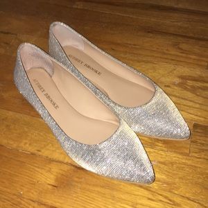 Audrey Brooke Pointed Toe Sparkle Flat